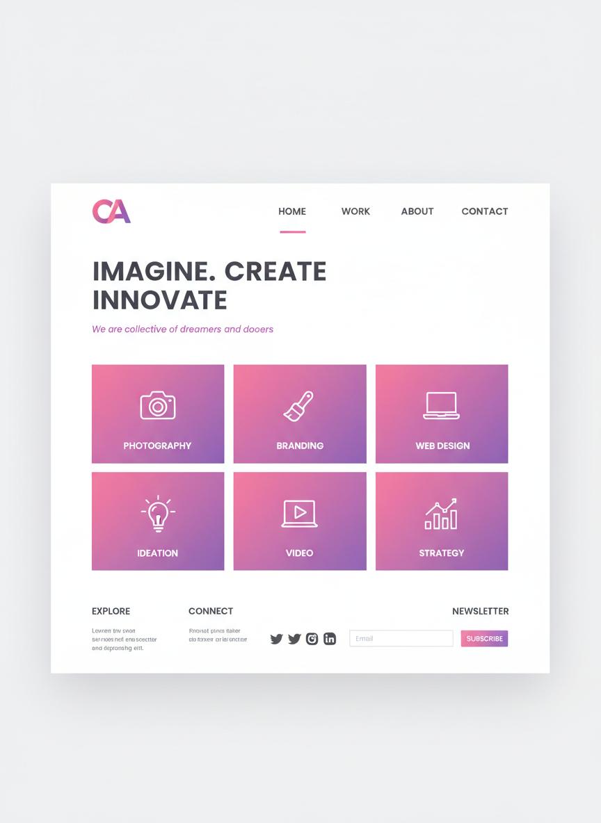 Creative Agency WordPress thema preview