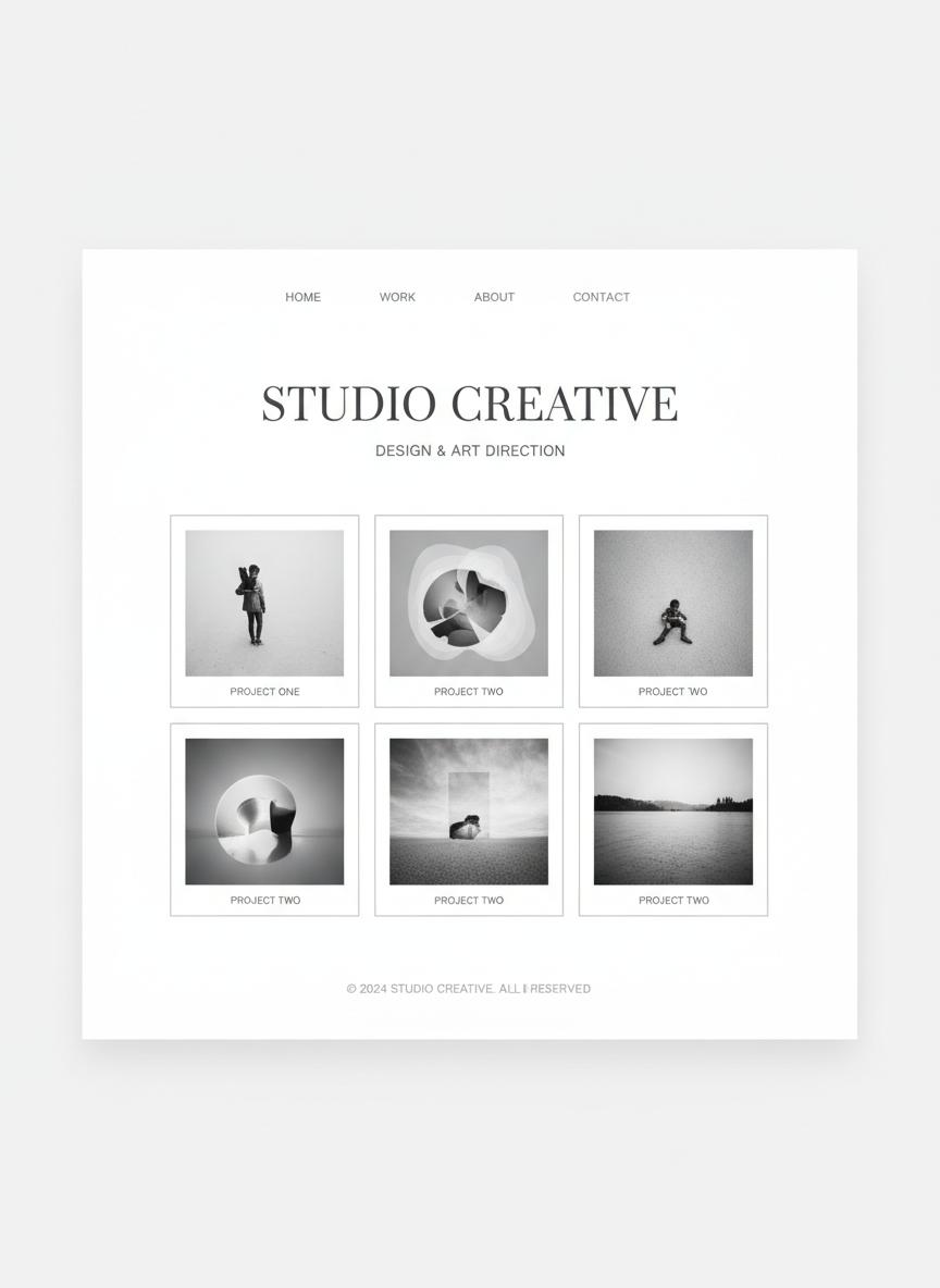 Minimal WordPress thema preview