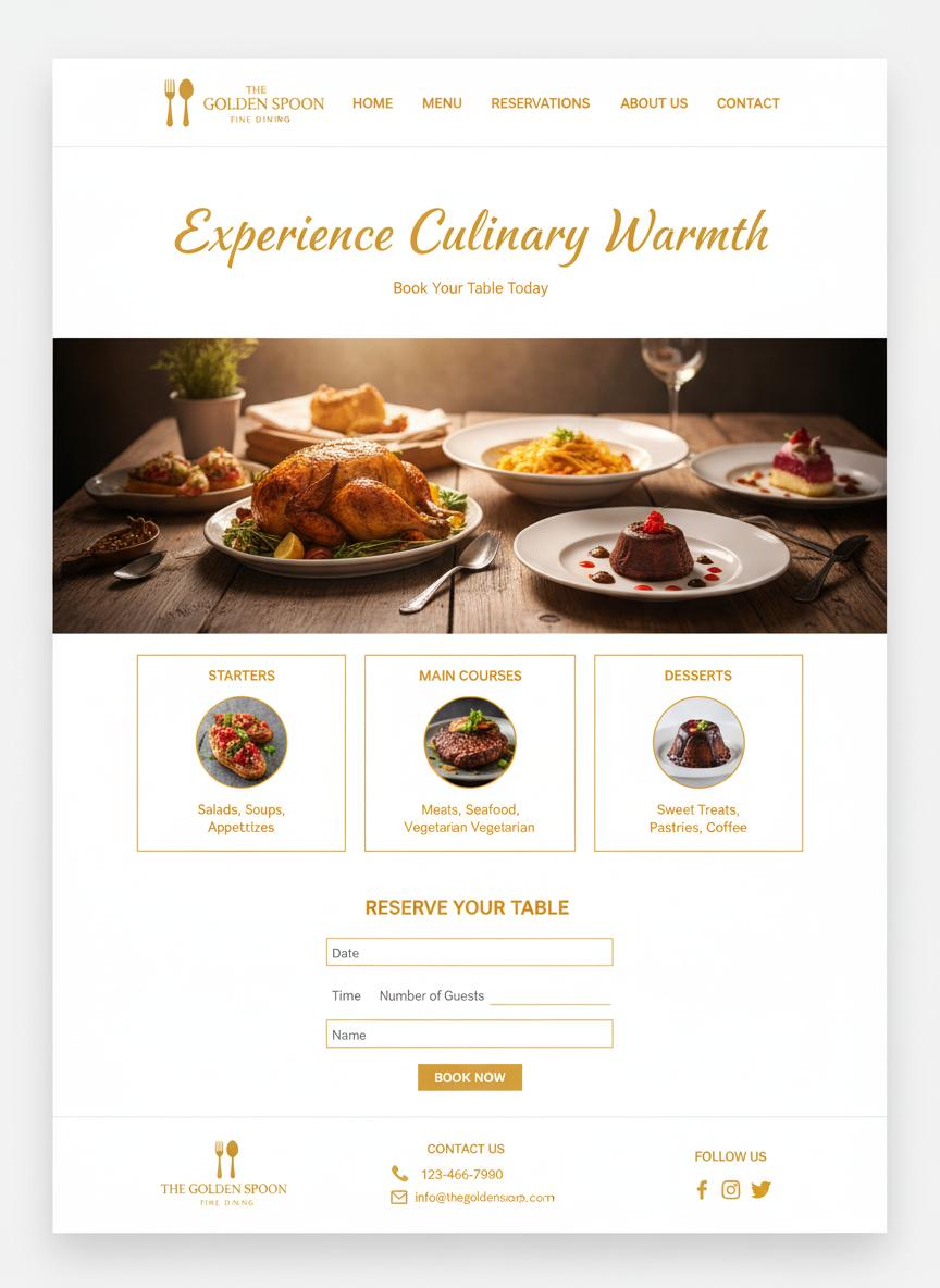 Restaurant WordPress thema preview