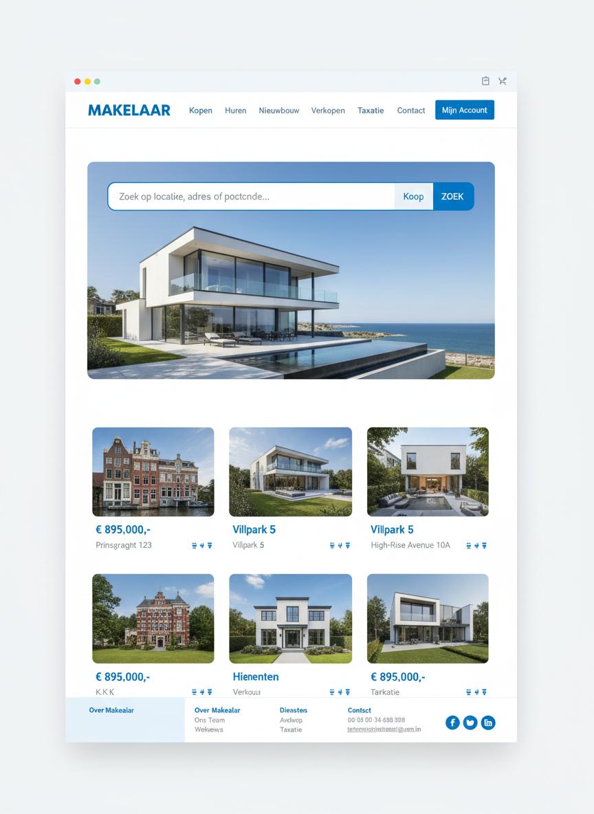 Makelaar WordPress thema preview