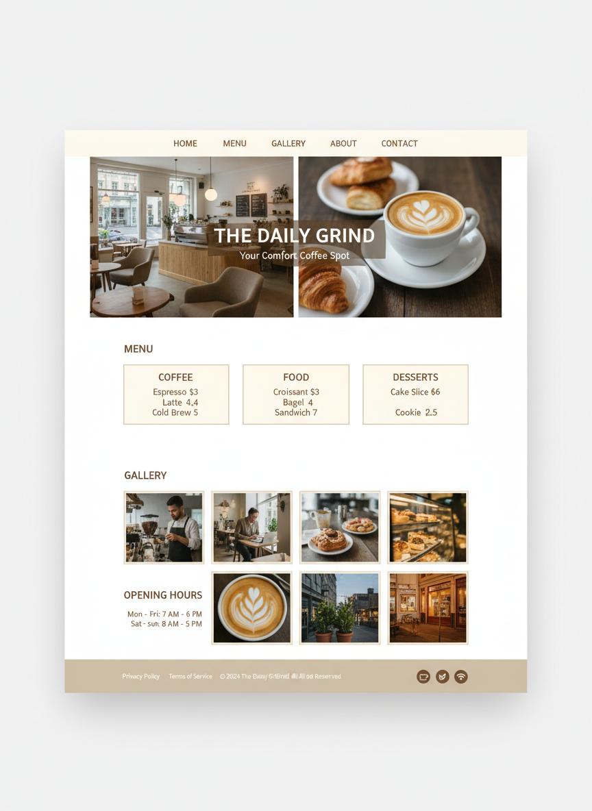 Horeca WordPress thema preview