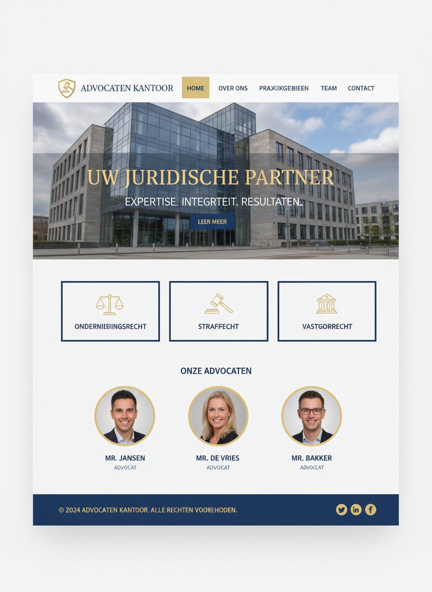 Advocaat WordPress thema preview