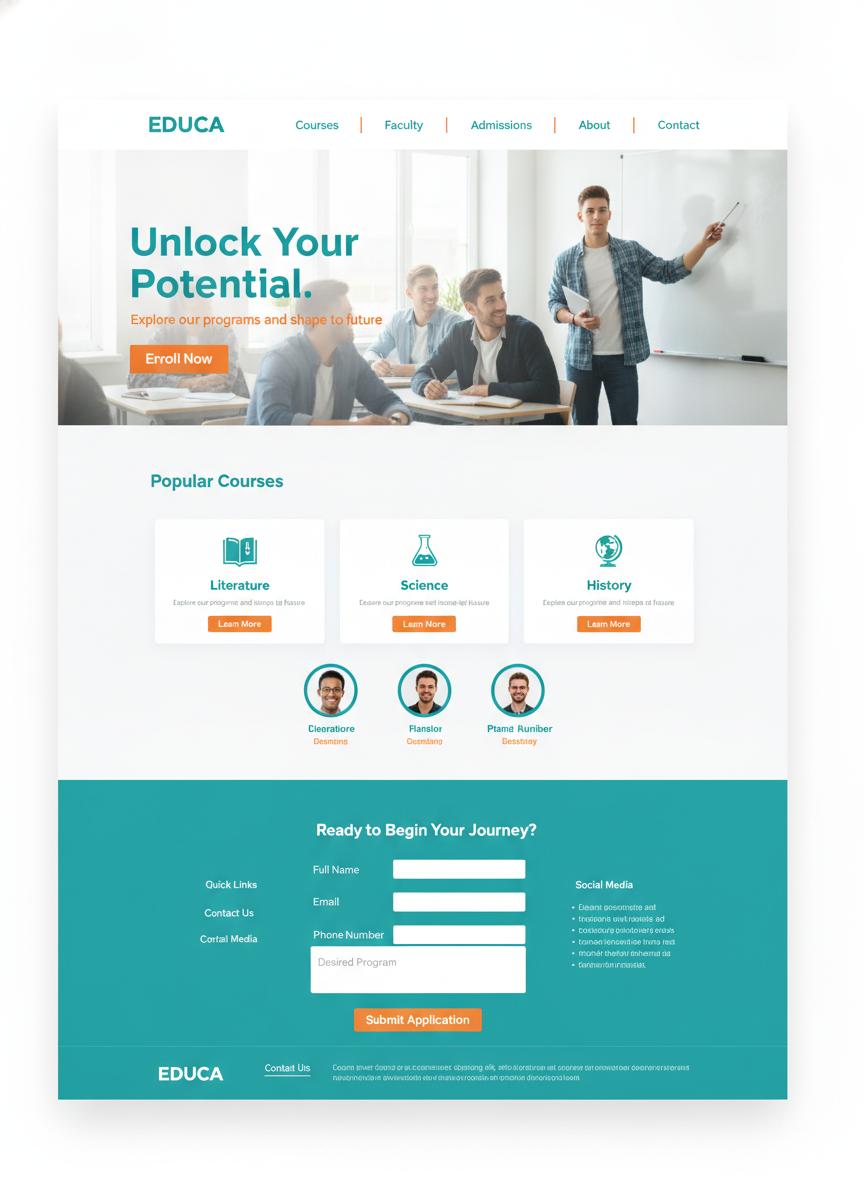 Onderwijs WordPress thema preview