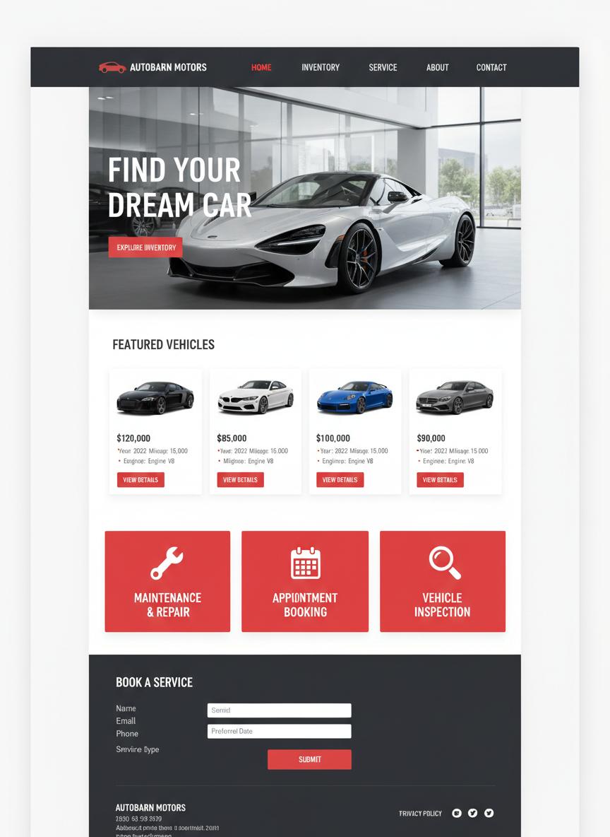 Auto & Garage WordPress thema preview