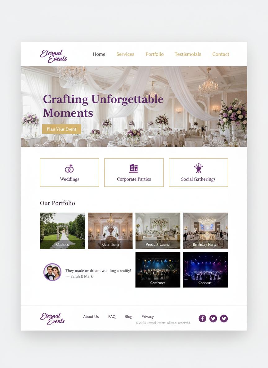 Evenementen WordPress thema preview