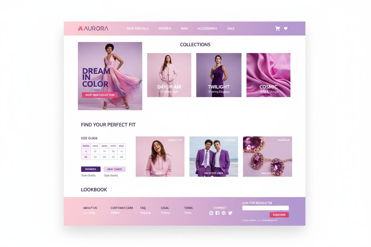Kledingwinkel WordPress thema preview