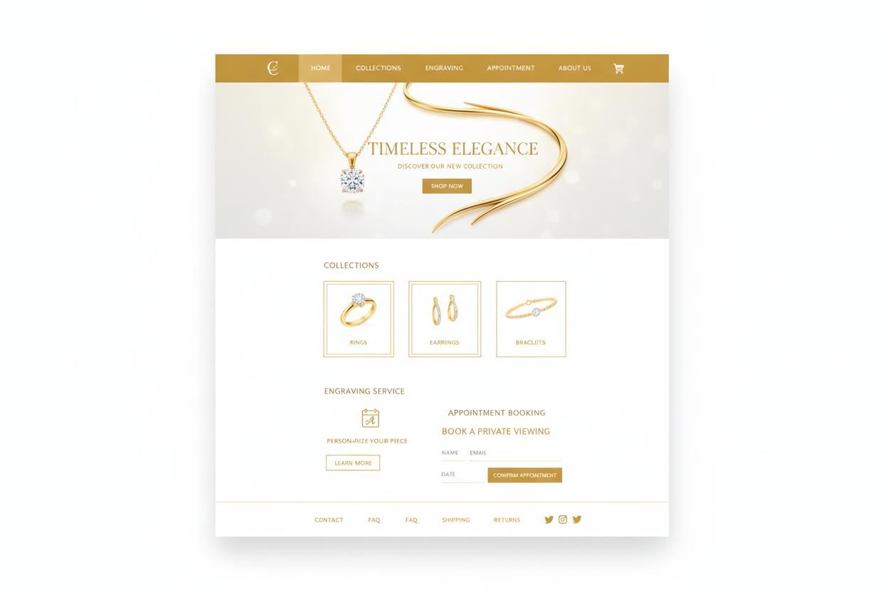 Juwelier WordPress thema preview