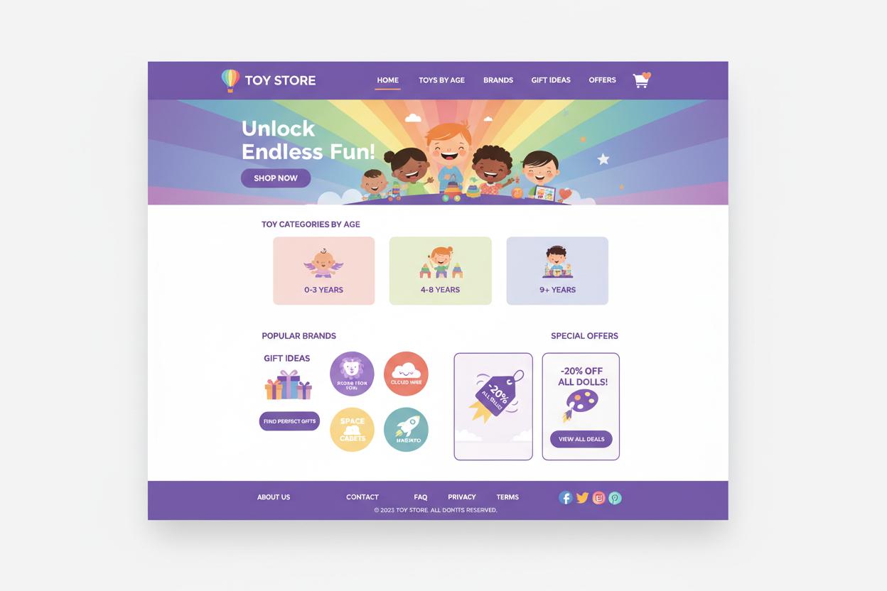 Speelgoedwinkel WordPress thema preview