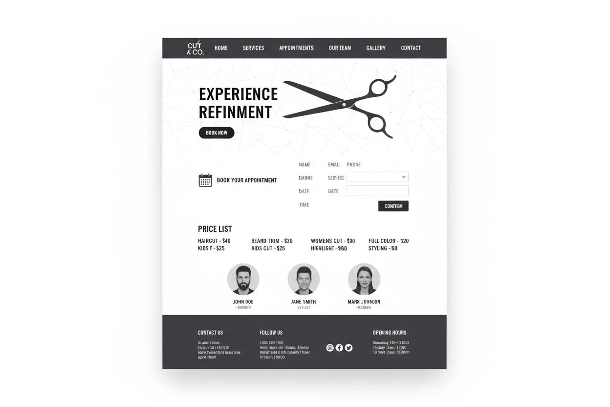 Kapper WordPress thema preview