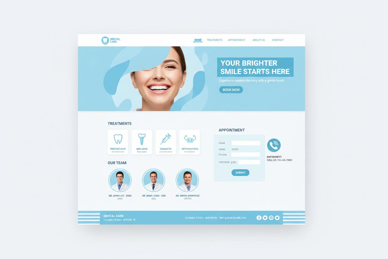 Tandarts WordPress thema preview