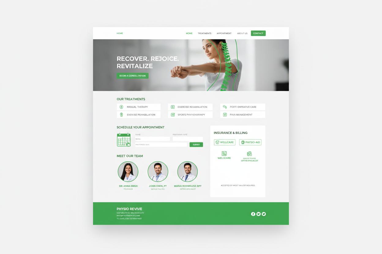 Fysiotherapie WordPress thema preview
