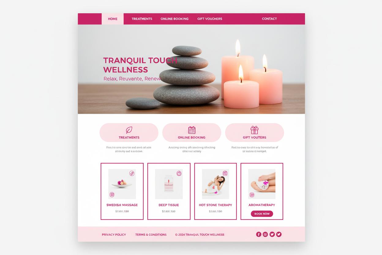 Massage Praktijk WordPress thema preview