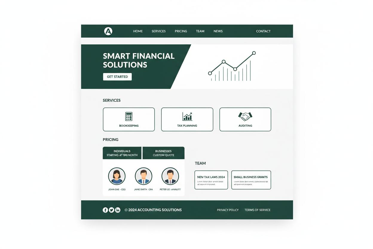 Accountant WordPress thema preview