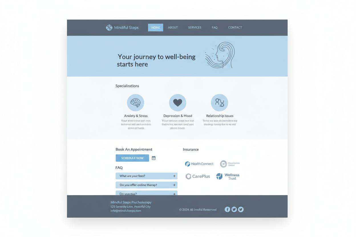 Psycholoog WordPress thema preview