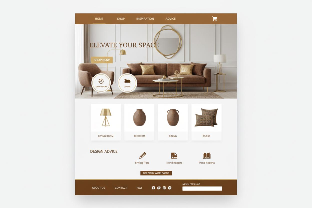 Woondecoratie WordPress thema preview